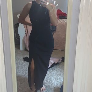Black prom or formal dress